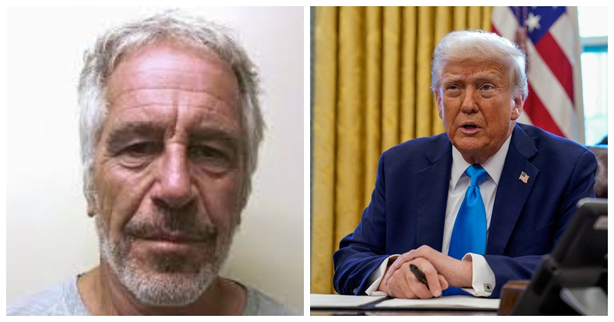 কুখ্যাত প্রয়াত যৌন অপরাধী জেফরি এপস্টিন ও প্রেসিডেন্ট ডনাল্ড ট্রাম্প। ছবি: রয়টার্স